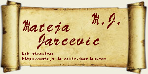 Mateja Jarčević vizit kartica